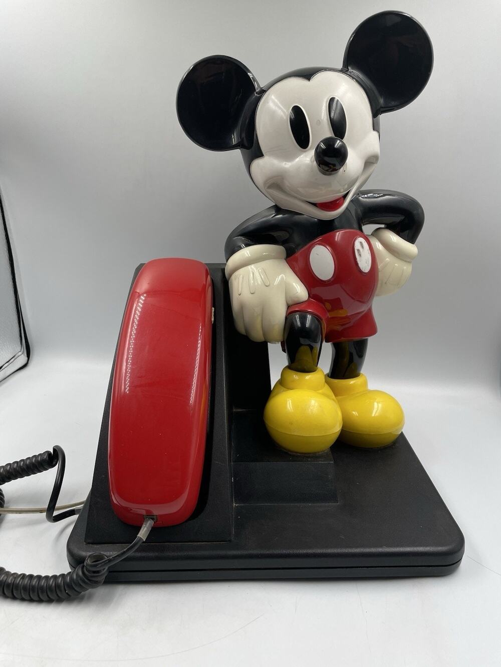 1995 Mickey Mouse AT&T Touch Tone Telephone Disney 15" Tall Phone Works!